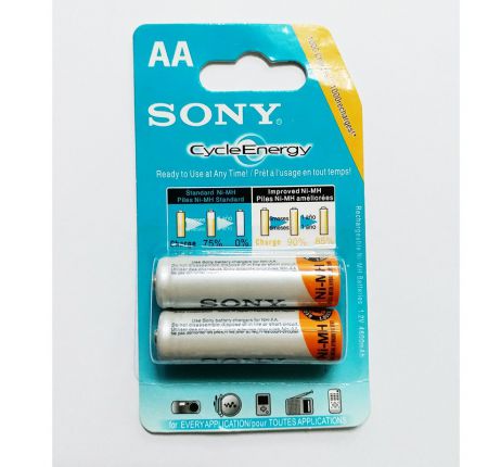 PIN SẠC SONY AA LỚN - 1 VỈ 2 VIÊN