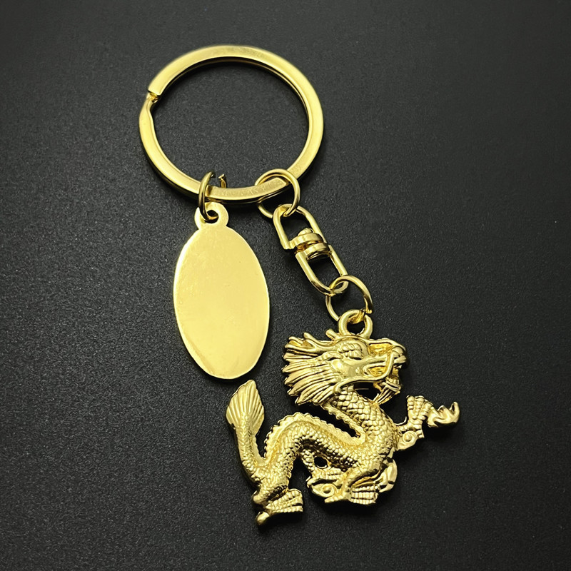 Móc khoá rồng mạ vàng dragon