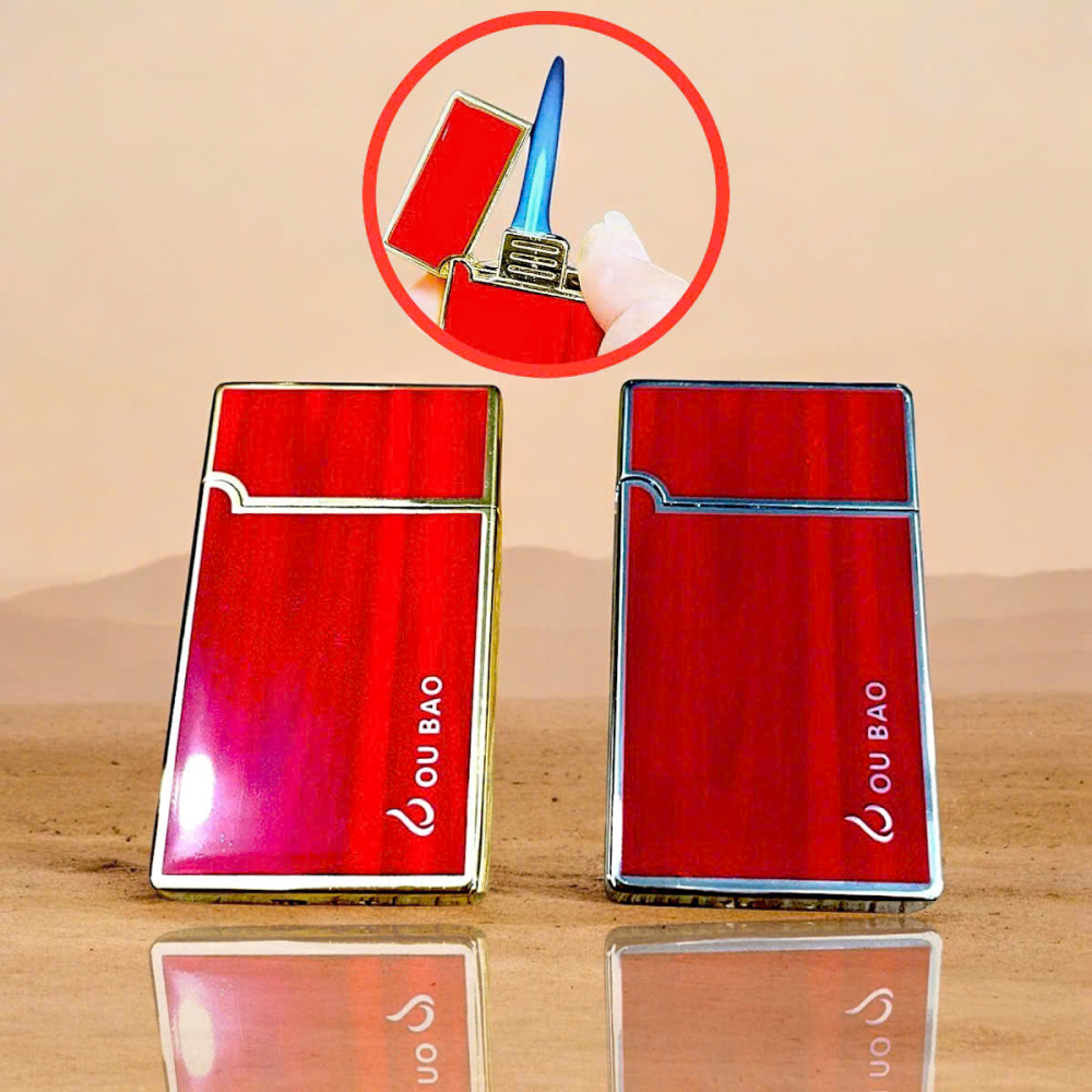 Bật lửa khò Ou Bao phủ sơn mài kim loại dùng gas
