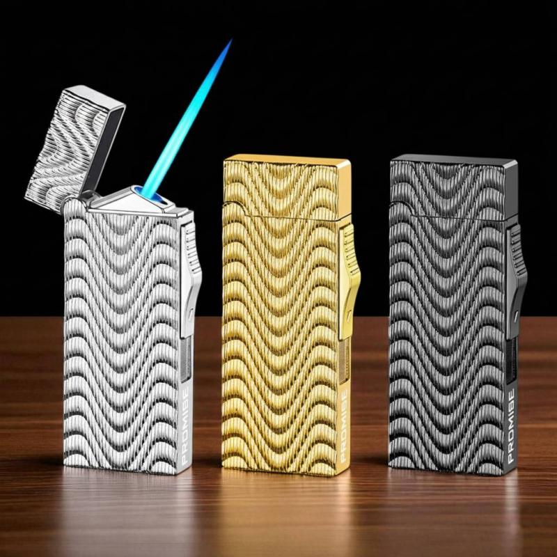 Bật lửa khè Promise PR-148 vân gợn sóng dập nổi dùng gas