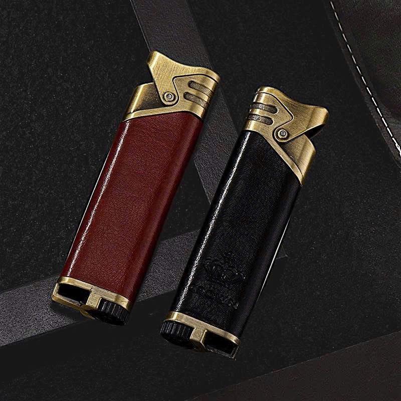 Bật lửa Honest hình vương miệng bọc da