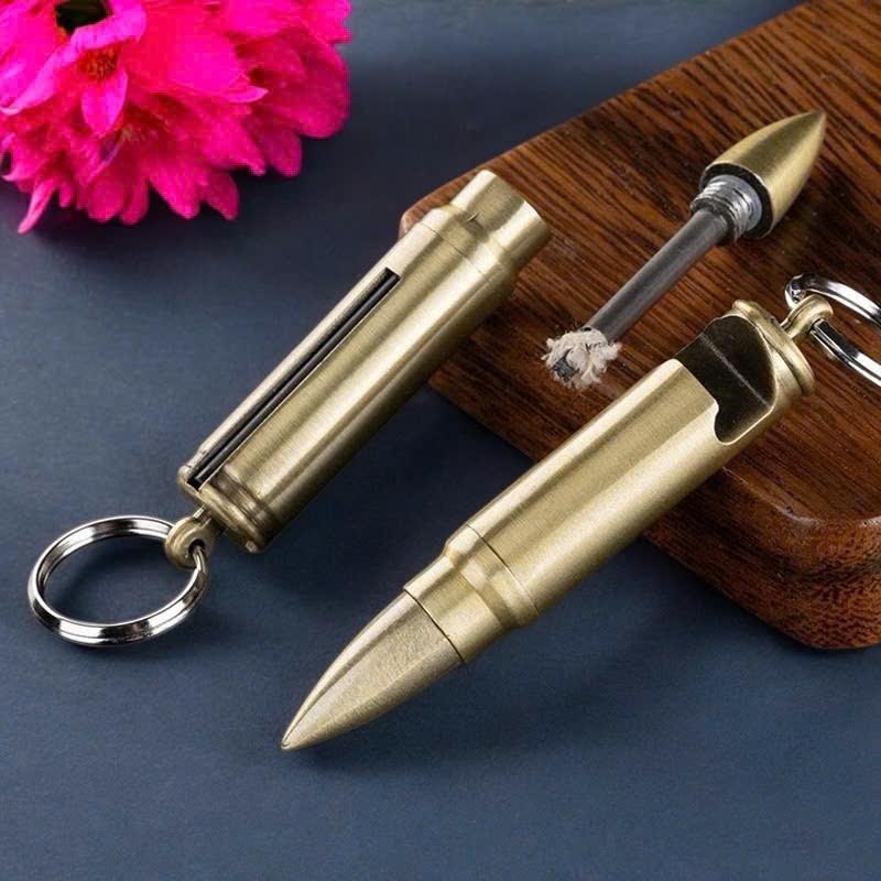 Bật lửa hình viên đạn diêm xăng kiêm khui bia