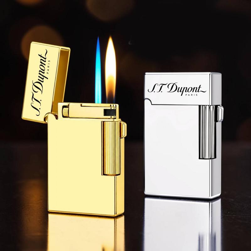 Bật lửa dupont 2 chế độ lửa trơn bóng m-114 (có hộp) gas