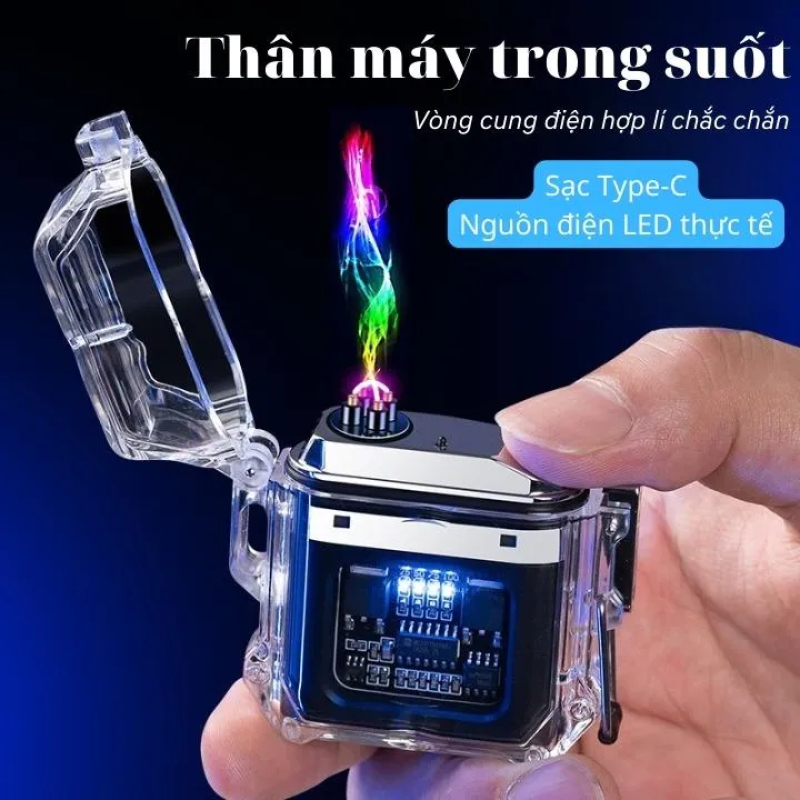 Quẹt điện tia Plasma vỏ trong suốt TS1