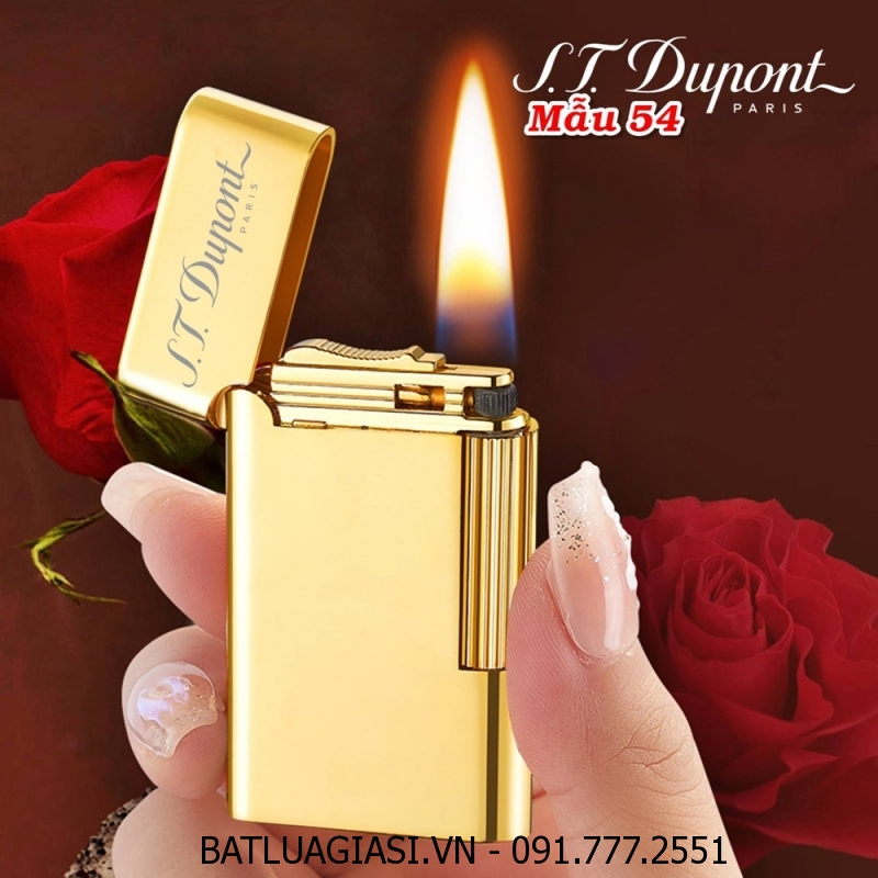 Bật lửa Dupont trơn bóng m-54 xăng