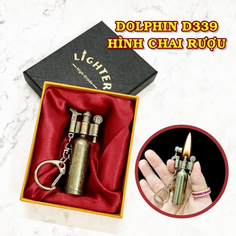 Bật lửa hình chay rượu D339 có hộp dùng xăng