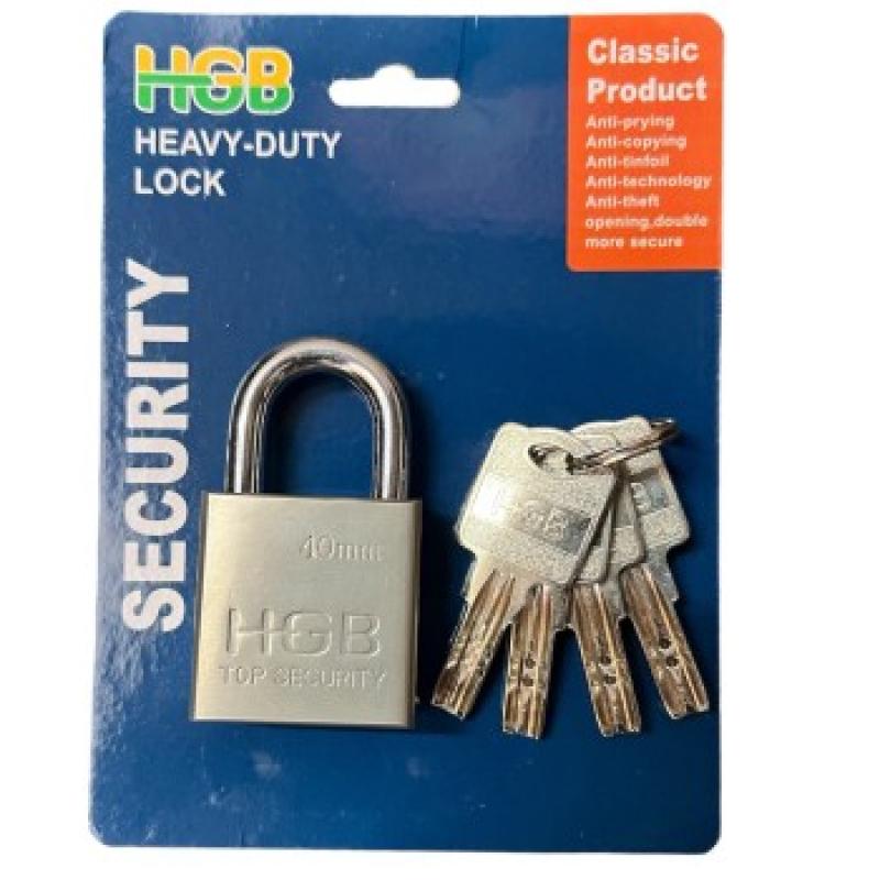 Ổ Khóa inox 40mm chìa muỗng