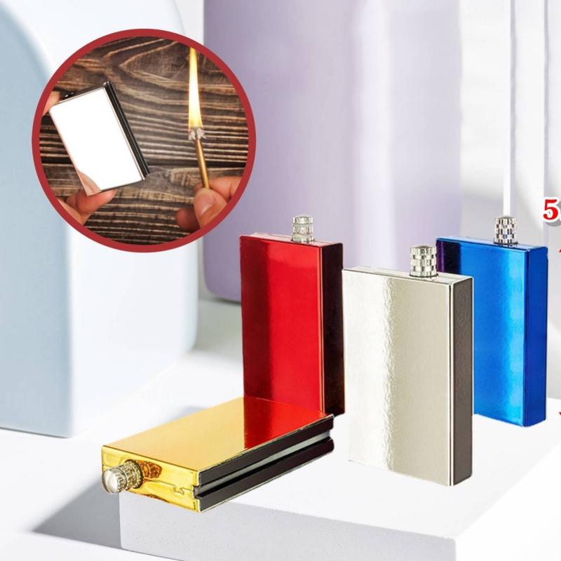 Bật lửa diêm xăng hình vuông nhiều màu