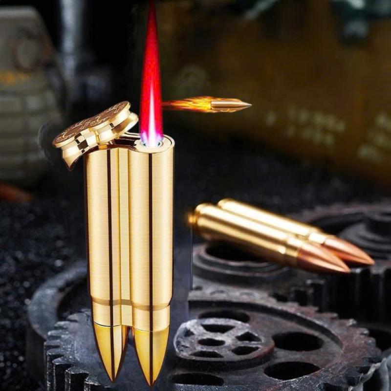Bật lửa hình 2 viên đạn vàng