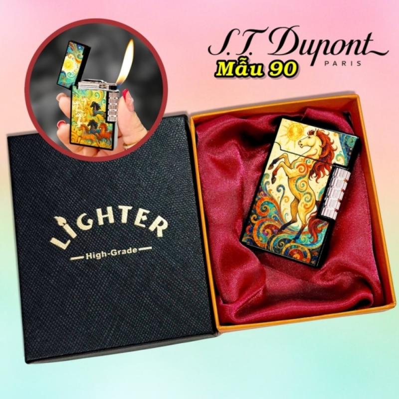 Bật lửa Dupont hình ngựa mã đáo thành công m-90 có hộp gas