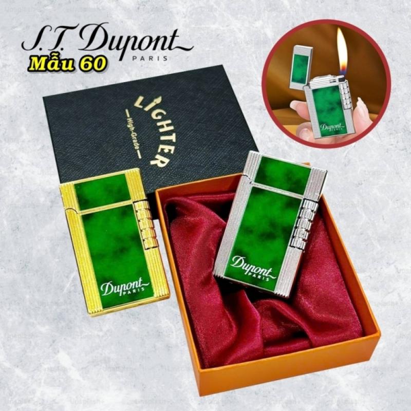 Bật lửa dupont màu xanh lá xài gas