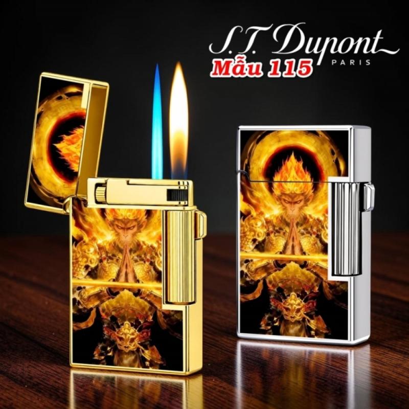 Bật lửa dupont 2 chế độ lửa hình wukong m-115 (s.t. dupont) - (xai gas)