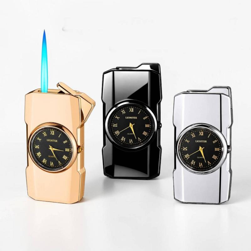 Bật lửa đồng hồ trơn bóng - xài gas
