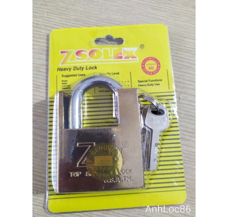 Ổ Khóa Zsolex 60mm chống cắt